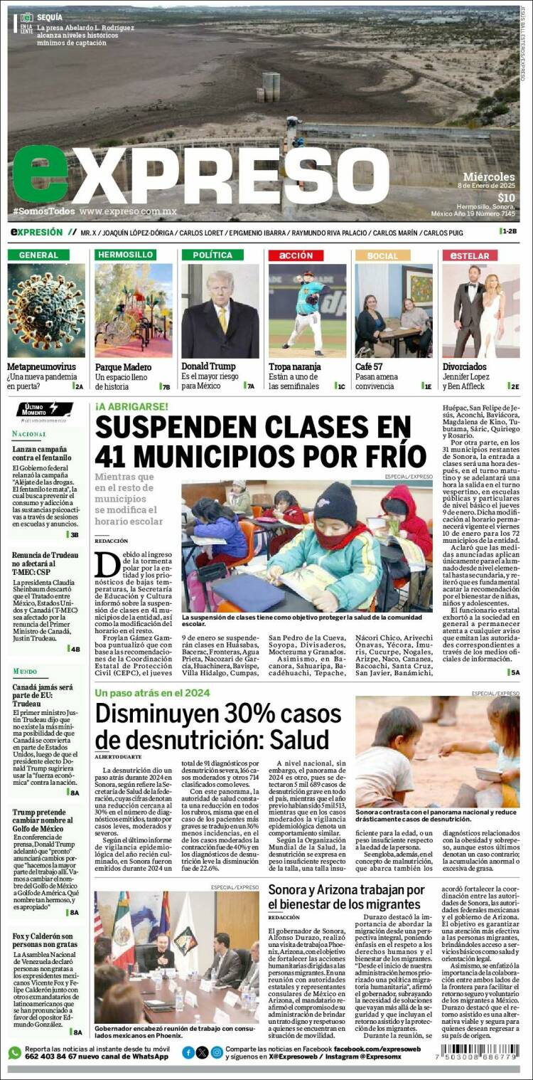 Portada de Expreso (México)