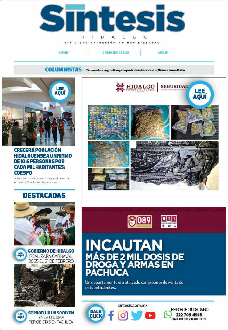 Portada de Sistesis - Hidalgo (México)