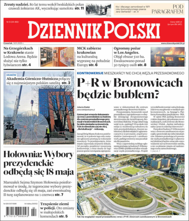 Portada de Dziennik (Polonia)