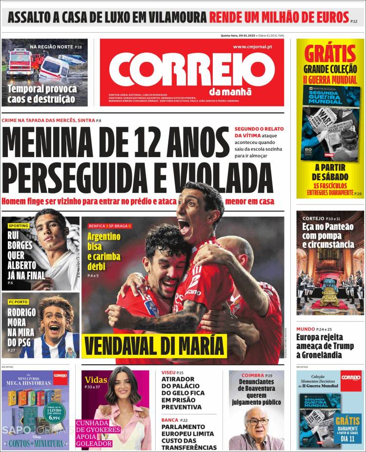 Portada de Correio da Manhã (Portugal)