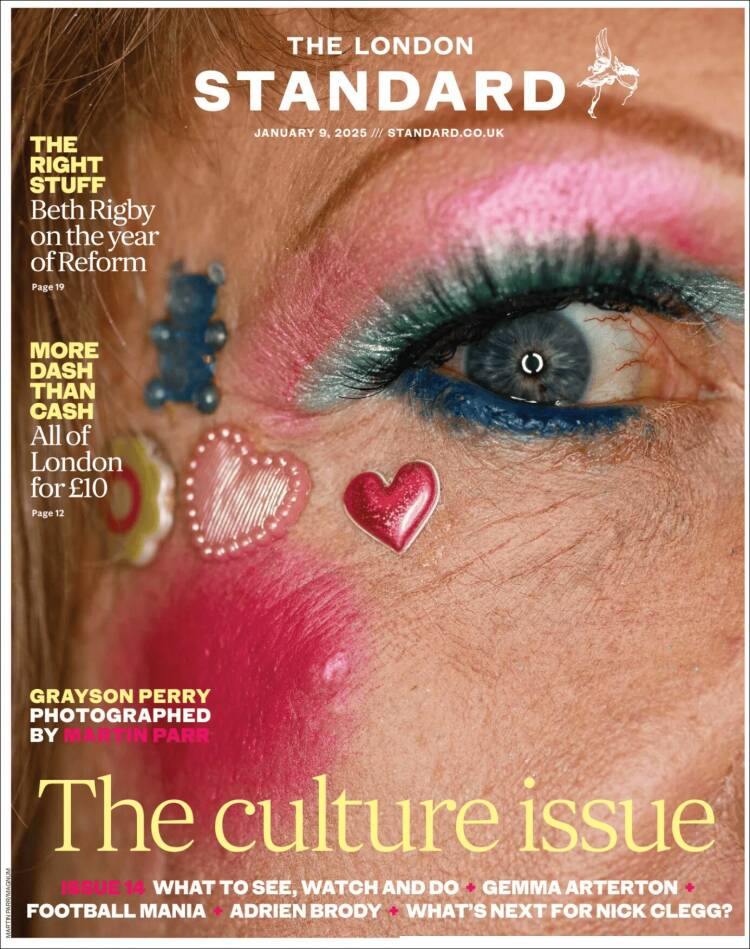 Portada de Evening Standard (Reino Unido)