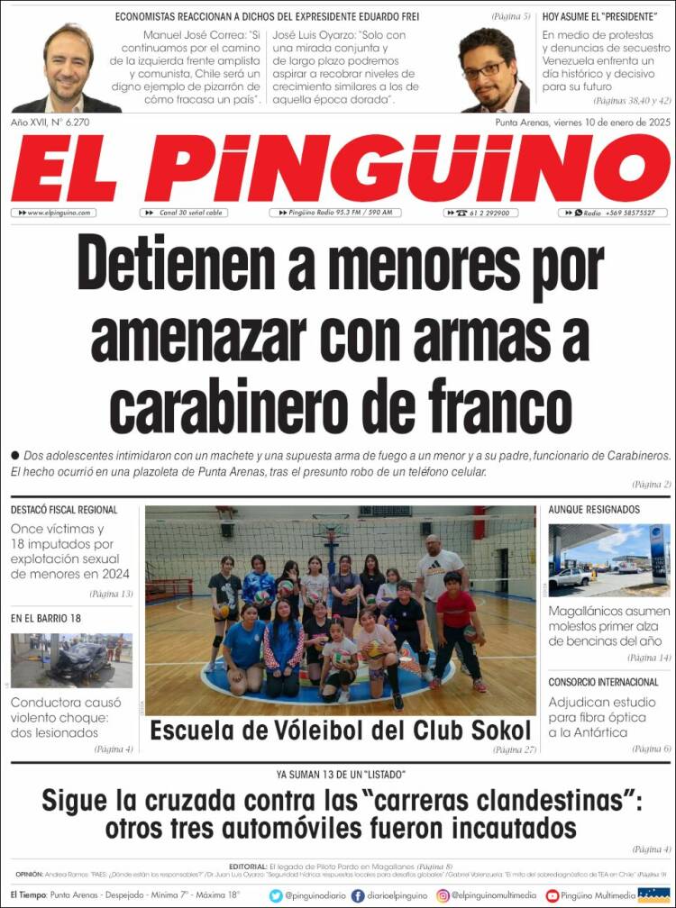 Portada de El Pingüino (Chile)