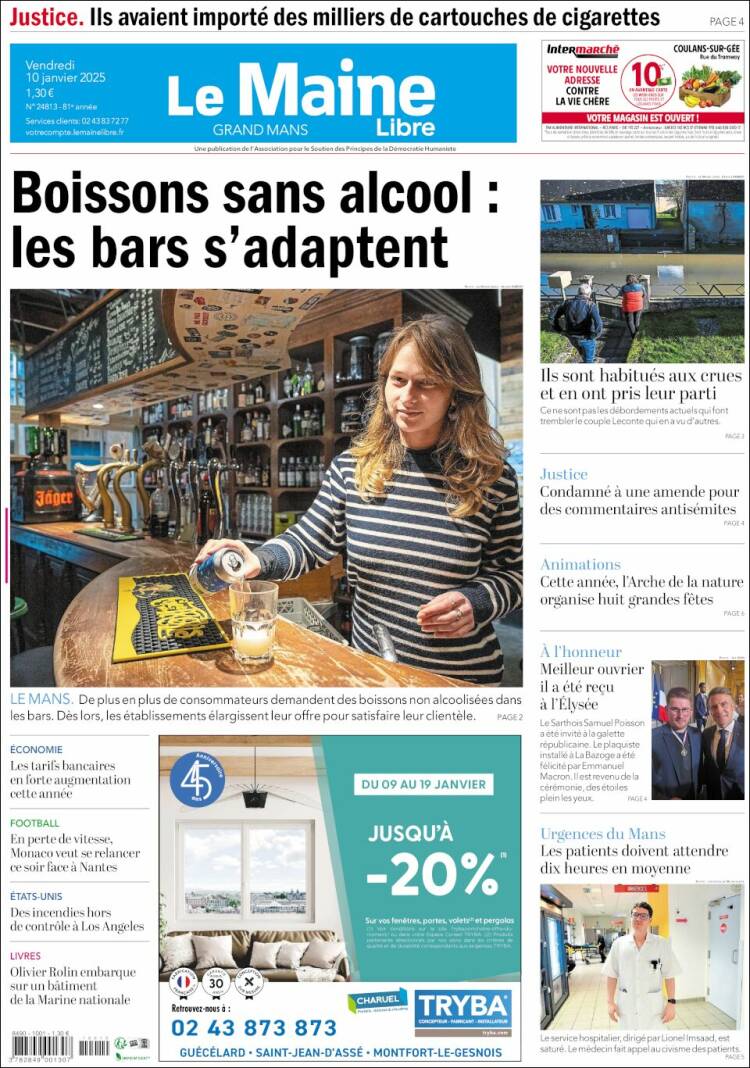 Portada de Le Maine Libre (Francia)