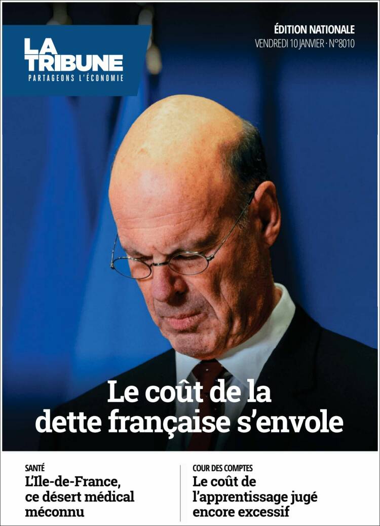 Portada de La Tribune (Francia)
