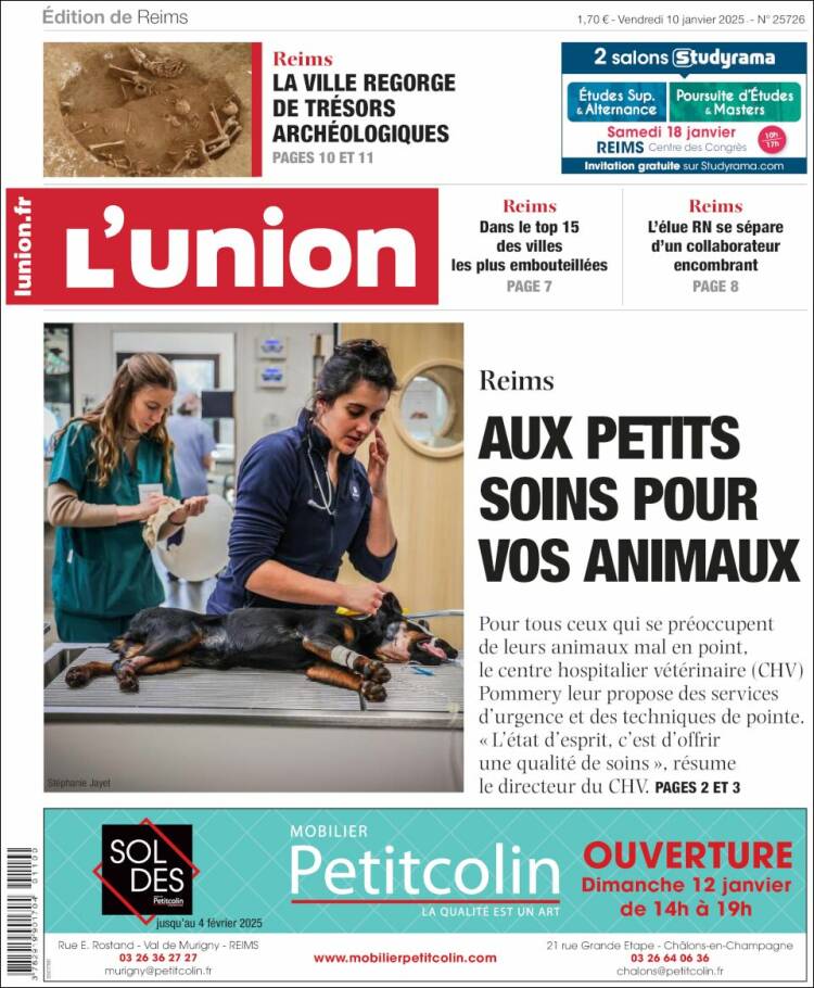 Portada de L'Union (Francia)