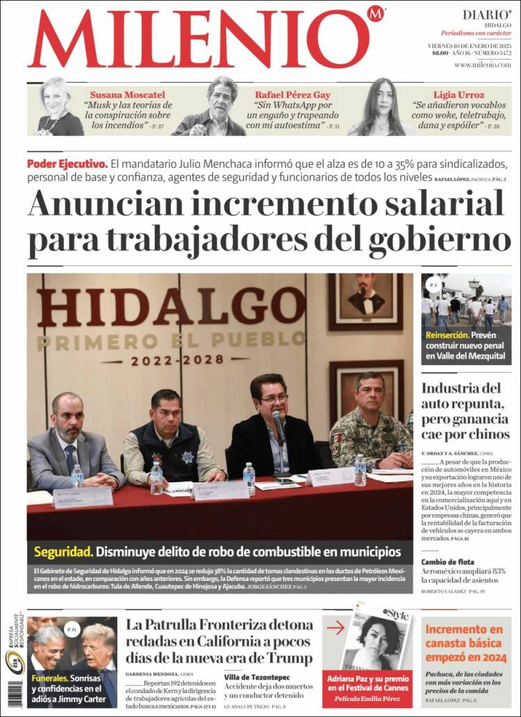 Portada de Milenio de Hidalgo (Mexico)