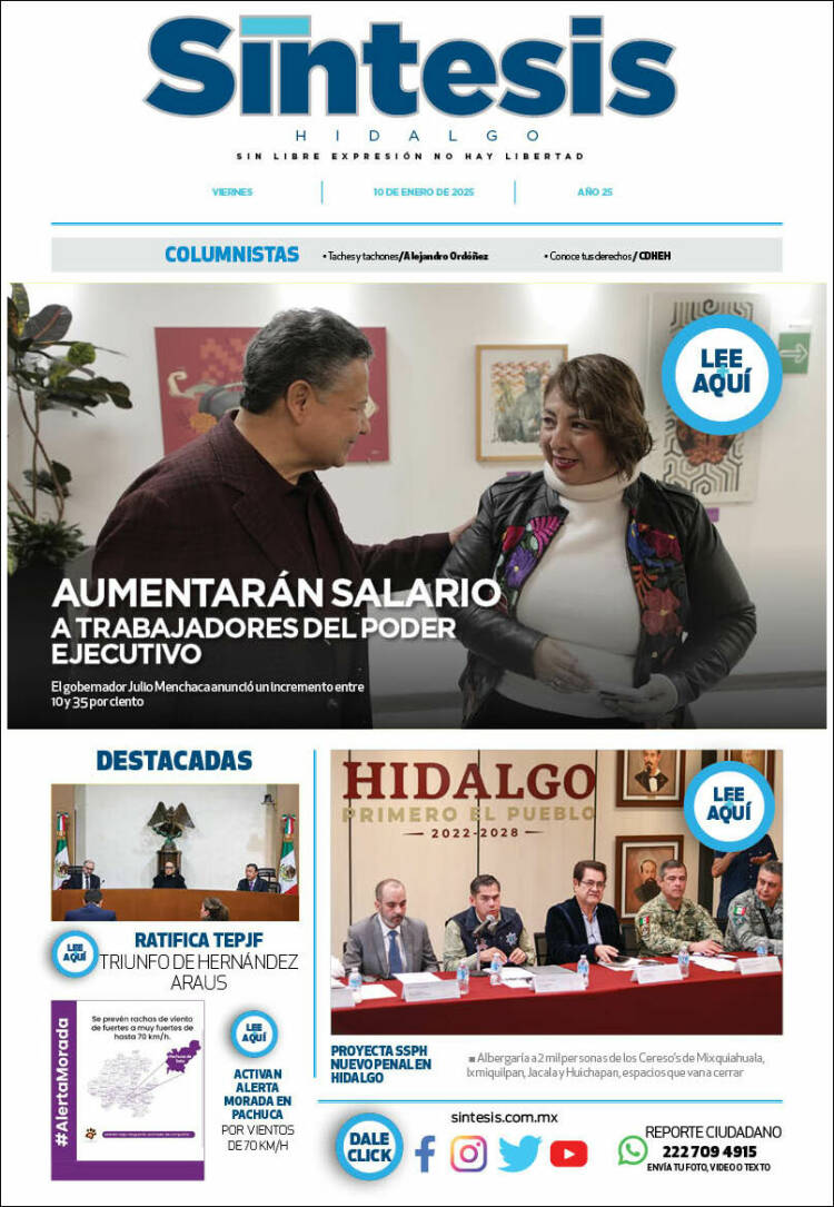 Portada de Sistesis - Hidalgo (Mexico)