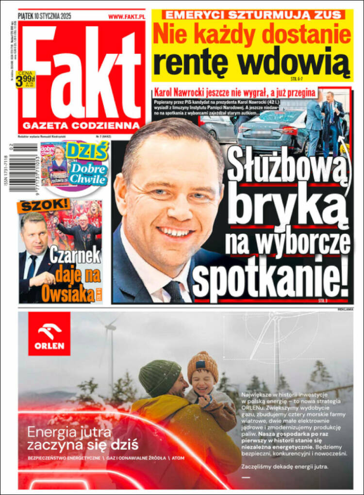 Portada de Fakt (Polonia)
