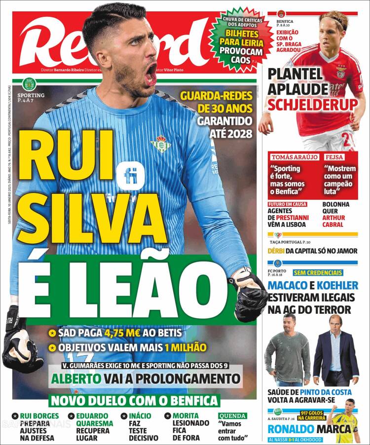 Portada de Record (Portugal)
