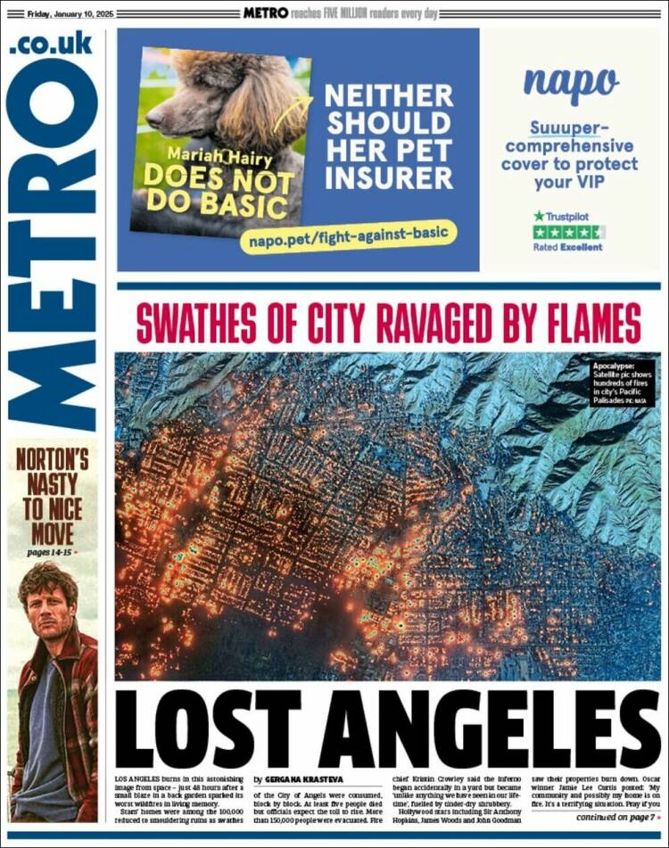 Portada de Metro (Reino Unido)