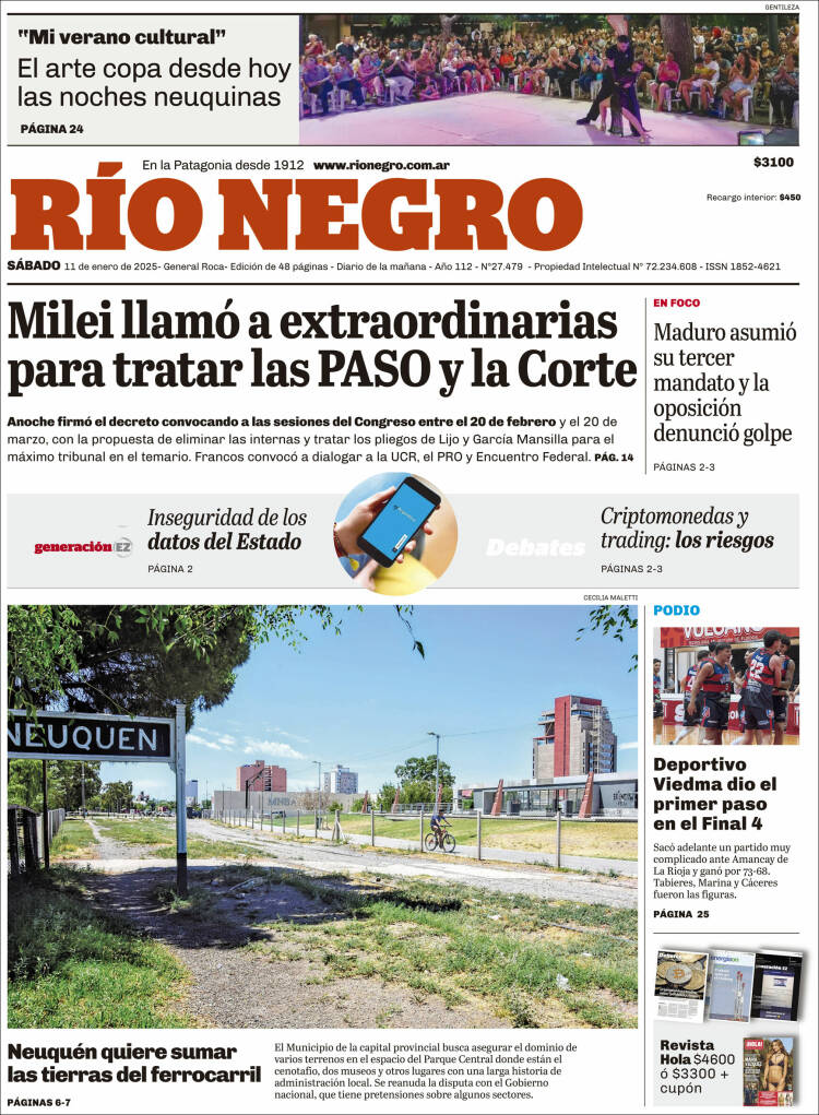 Portada de Rio Negro (Argentina)