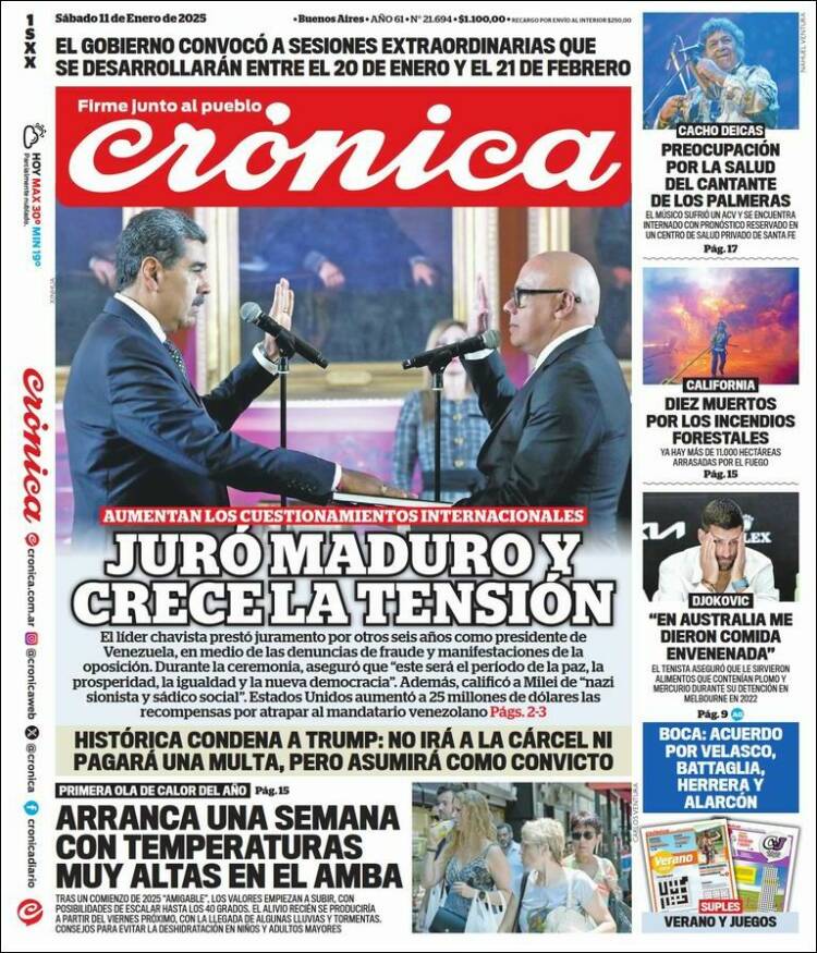 Portada de La Voz del Chaco (Argentina)