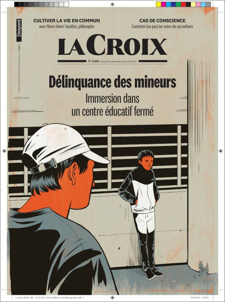 Portada de La Croix (Francia)