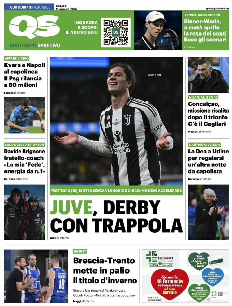 Portada de Quotidiano Sportivo (Italia)