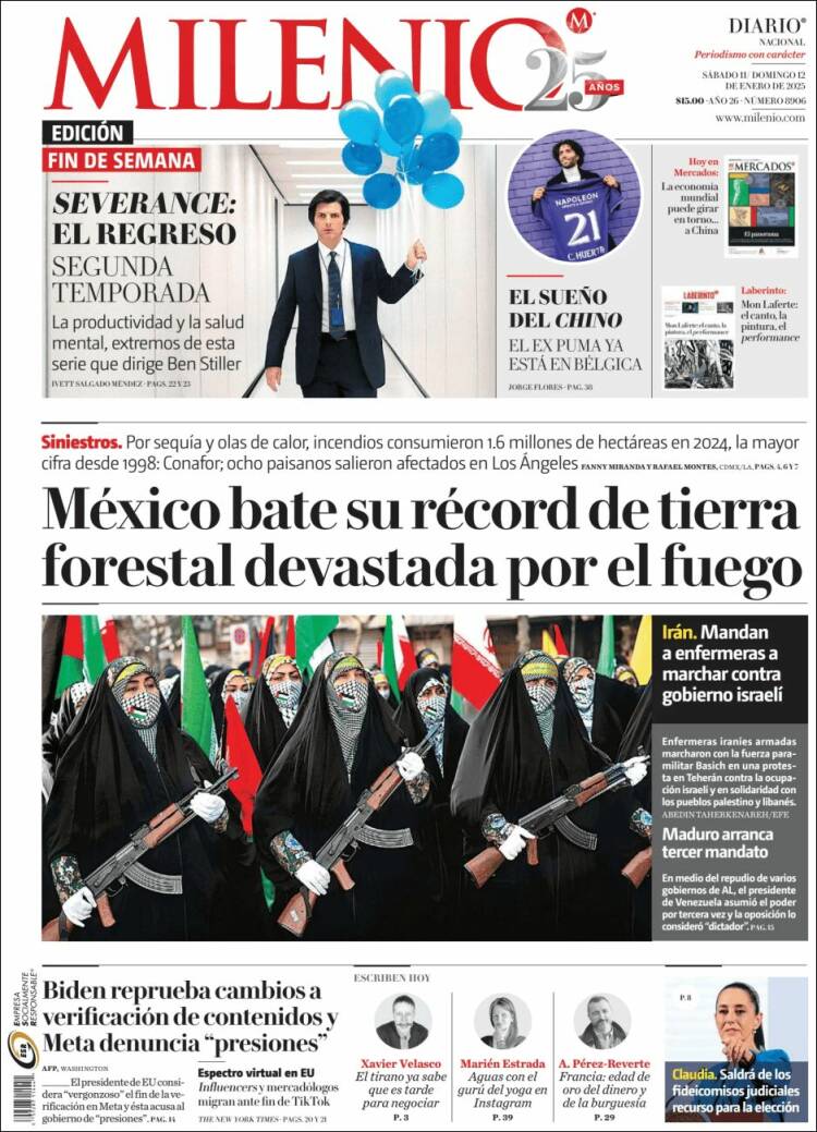 Portada de Milenio (México)