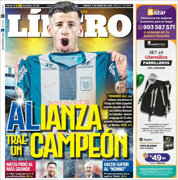 Portada de Líbero (Per&uacute;)