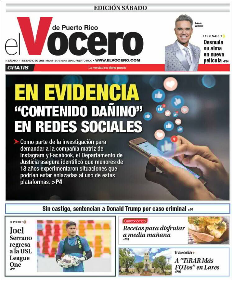 Portada de Vocero (Puerto Rico)