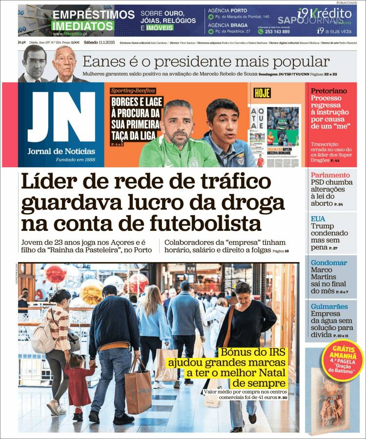 Portada de Jornal de Notícias (Portugal)