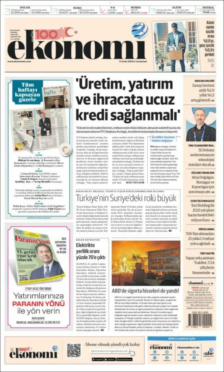 Portada de Dünya (Turqu&iacute;a)