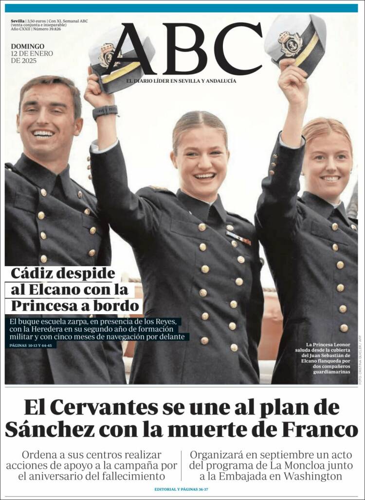 Portada de ABC - Sevilla (España)