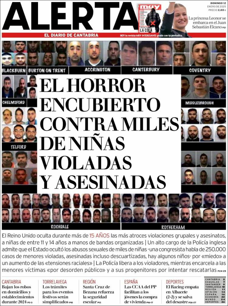 Portada de Alerta - El Diario de Cantabria (España)