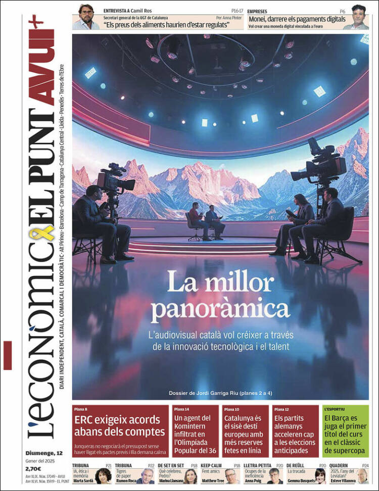 Portada de El Punt Avui (España)