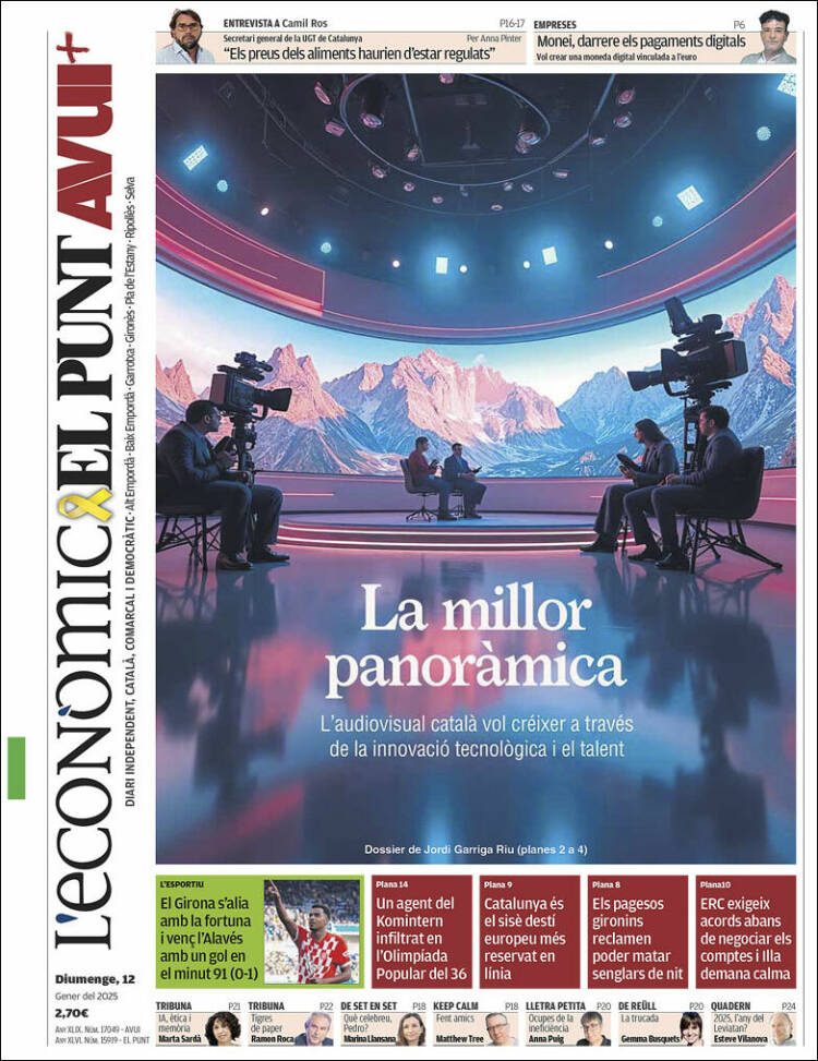 Portada de El Punt Avui - Girona (España)