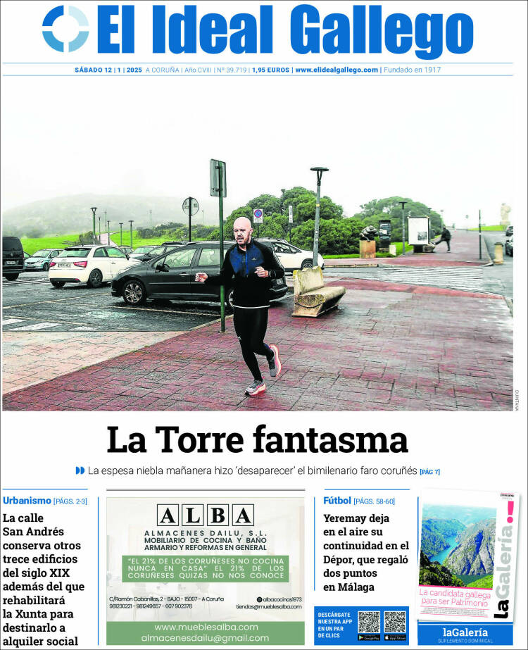 Portada de El Ideal Gallego (España)