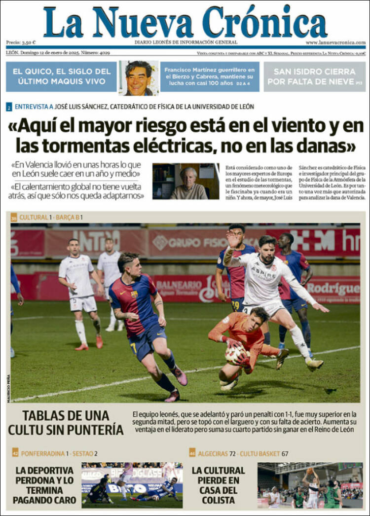 Portada de La Nueva Crónica (España)