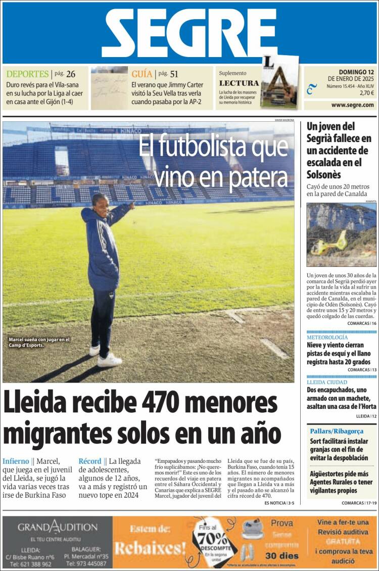 Portada de Segre  (España)