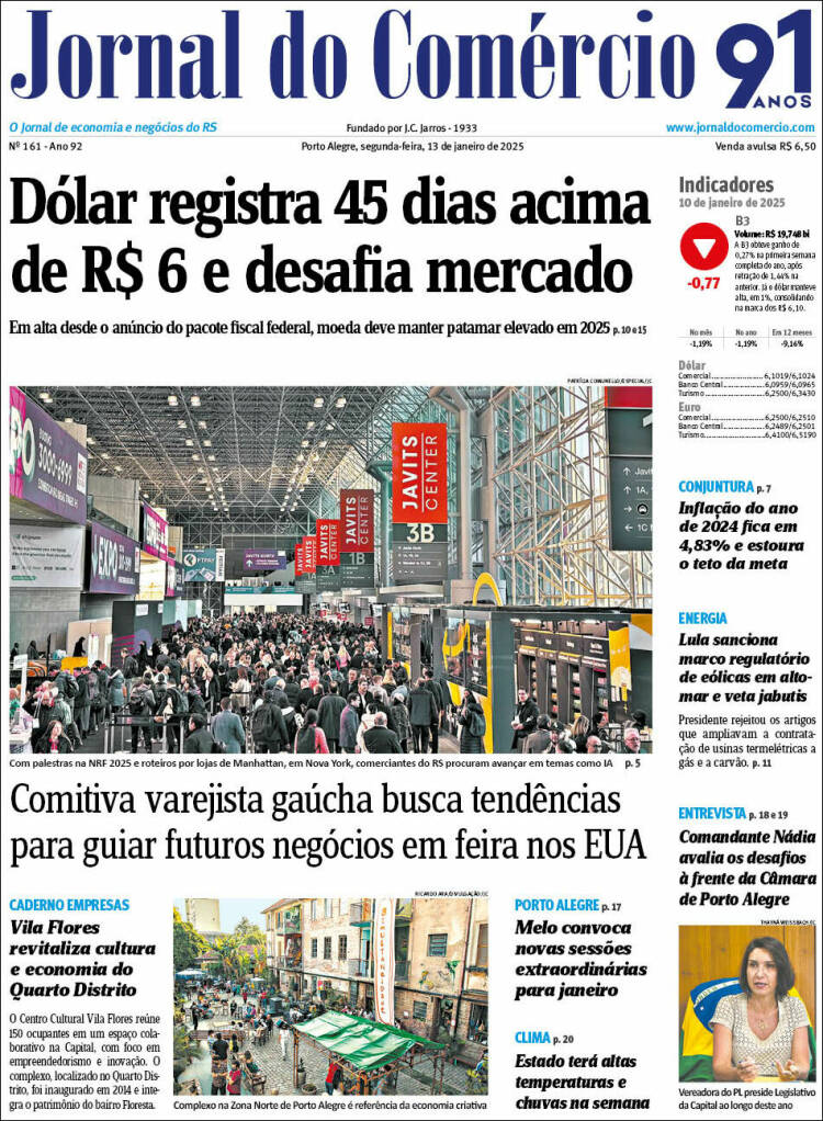 Portada de Jornal do Comércio (Brasil)