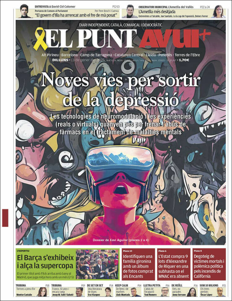 Portada de El Punt Avui (España)