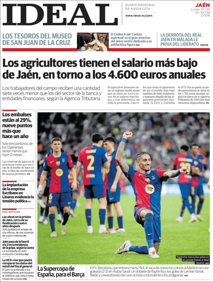 Portada de El Ideal de Jaén (España)