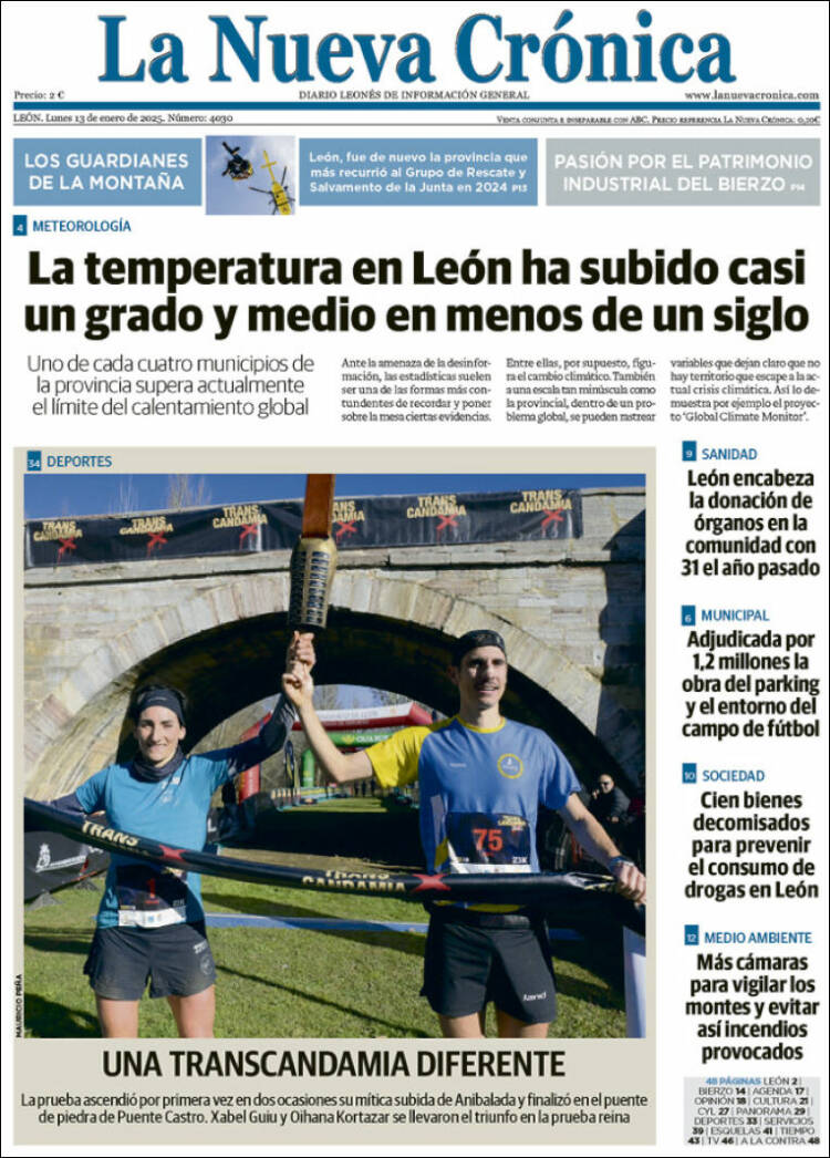 Portada de La Nueva Crónica (España)