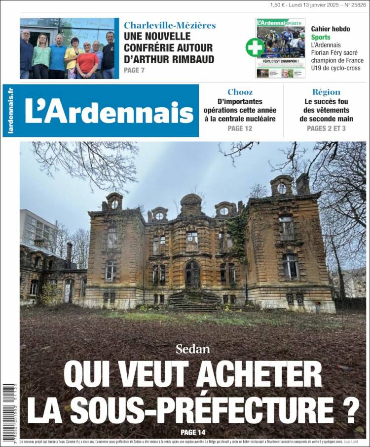 Portada de L'Ardenais (Francia)