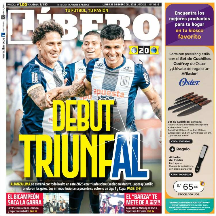 Portada de Líbero (Perú)