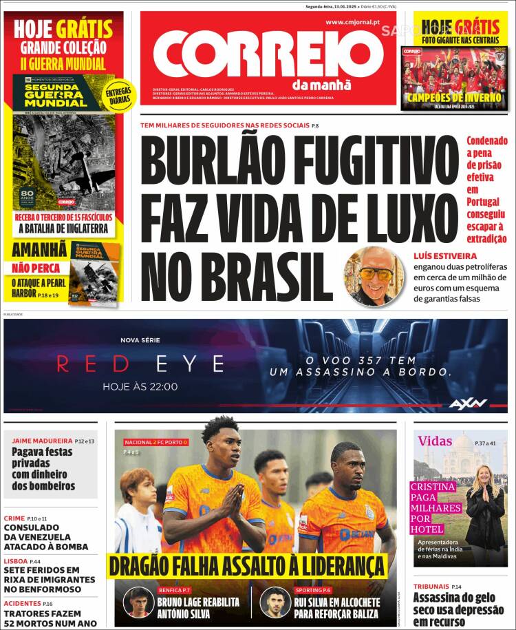 Portada de Correio da Manhã (Portugal)