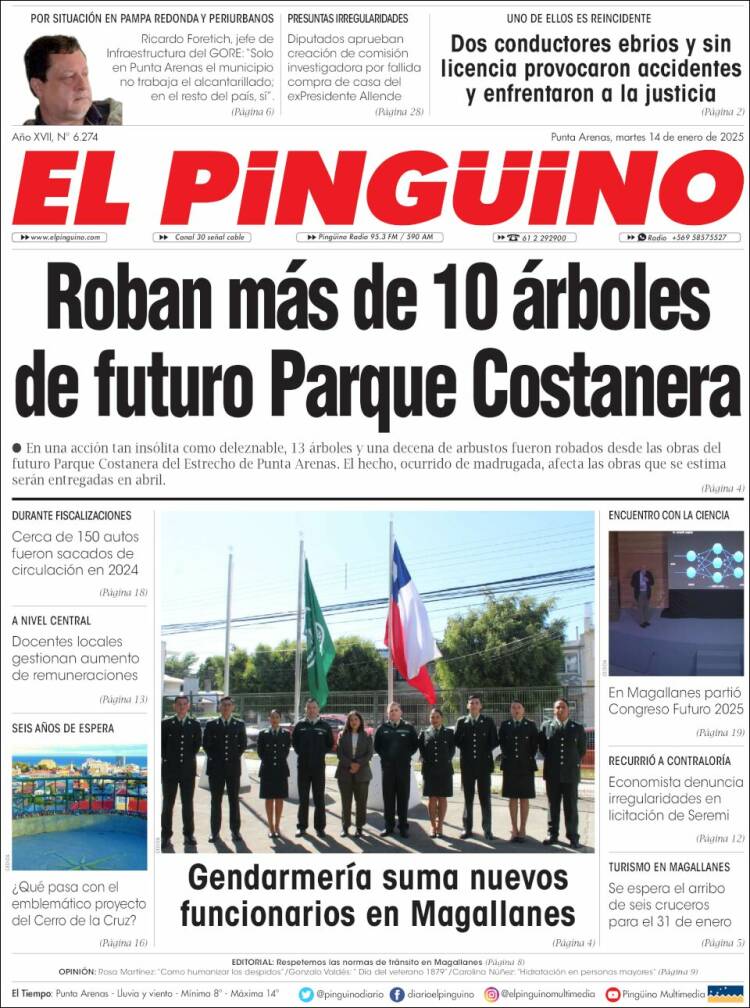 Portada de El Pingüino (Chile)