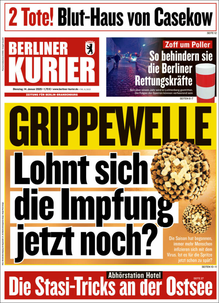 Portada de Berliner Kurier - Startseite BK (Alemania)