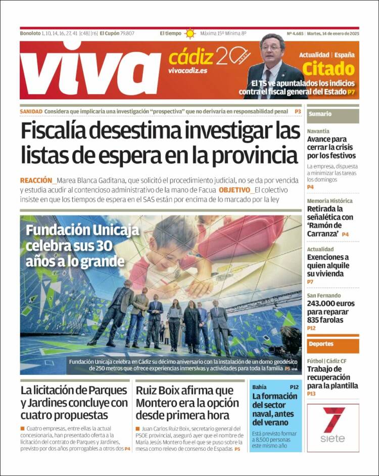 Portada de Información - Cadiz (España)