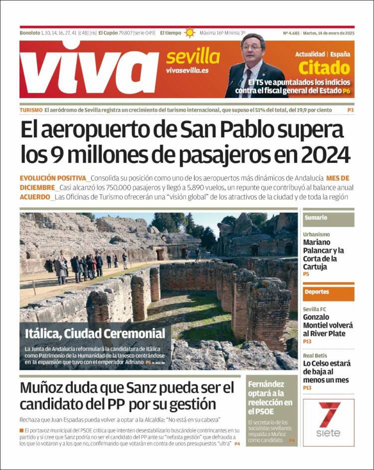 Portada de Viva Sevilla (España)