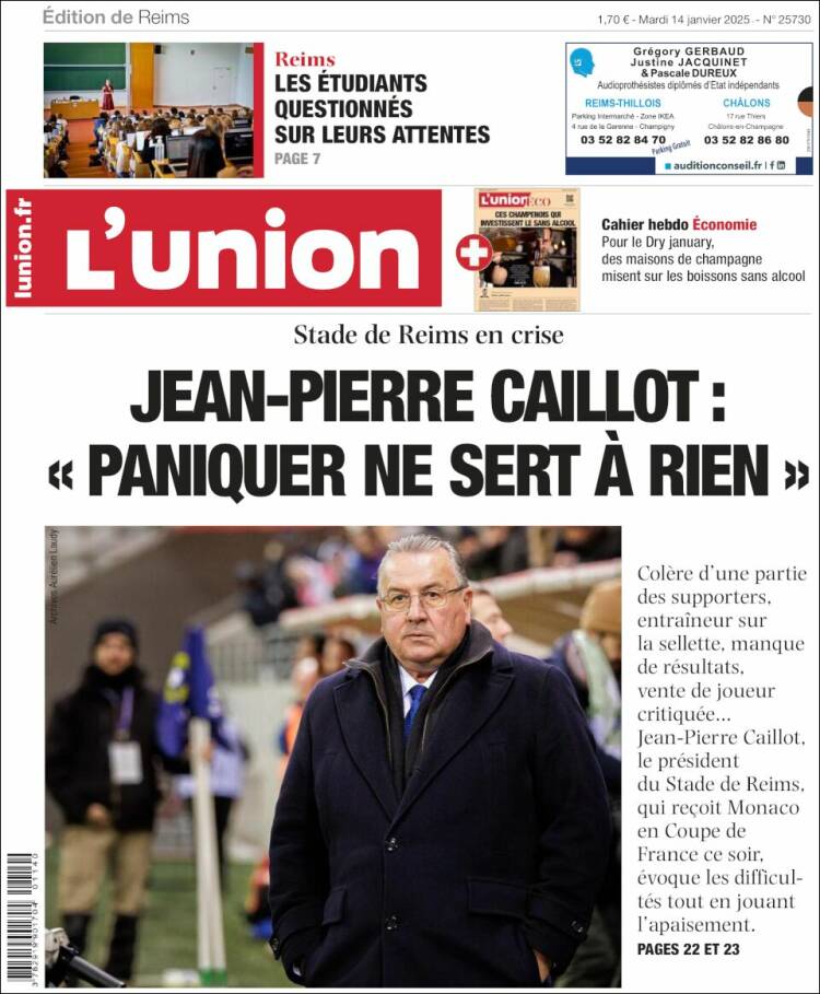 Portada de L'Union (Francia)