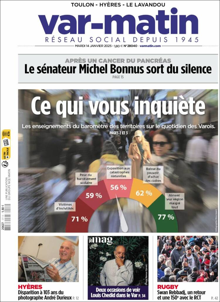 Portada de Var-Matin (Francia)