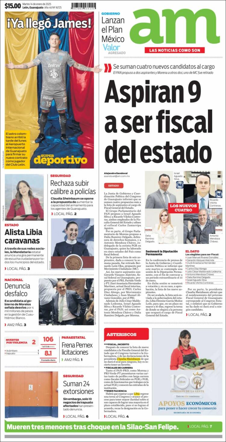 Portada de Al Día A.M. (México)