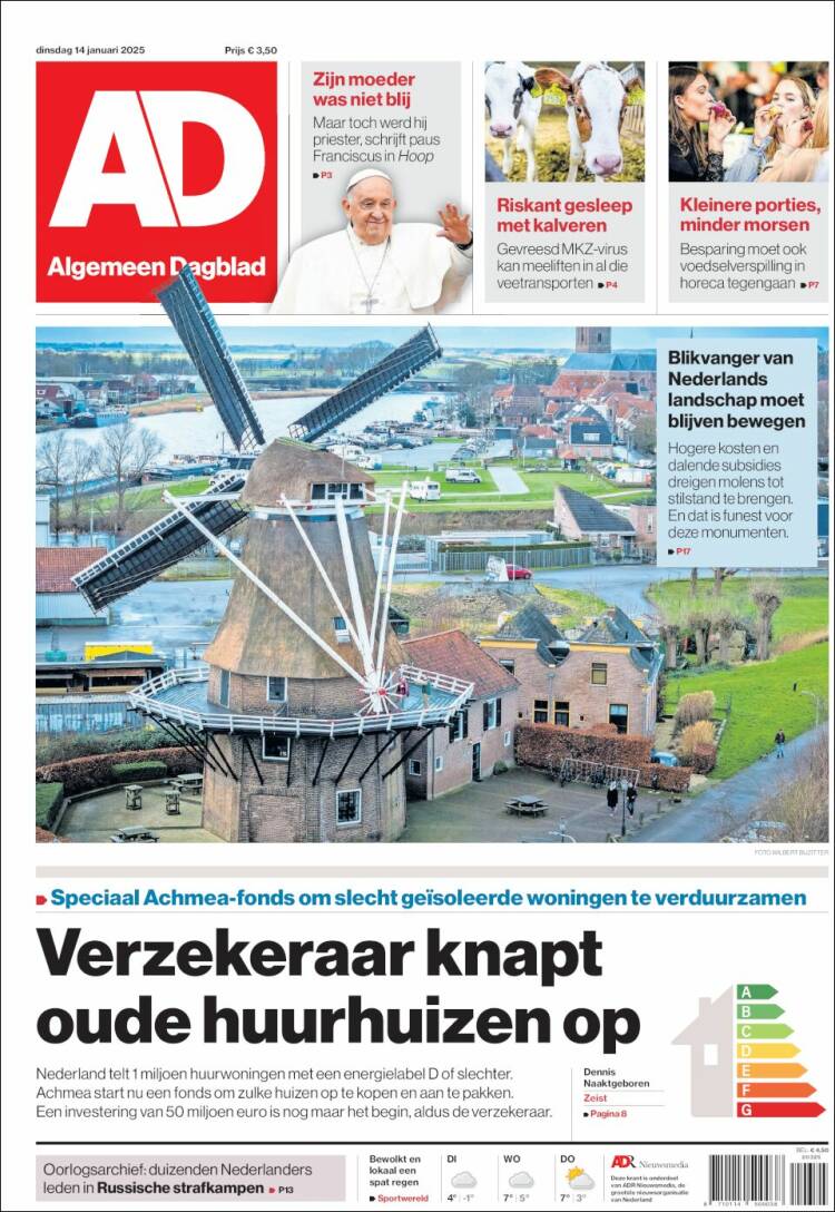 Portada de AD (Pa&iacute;ses Bajos)