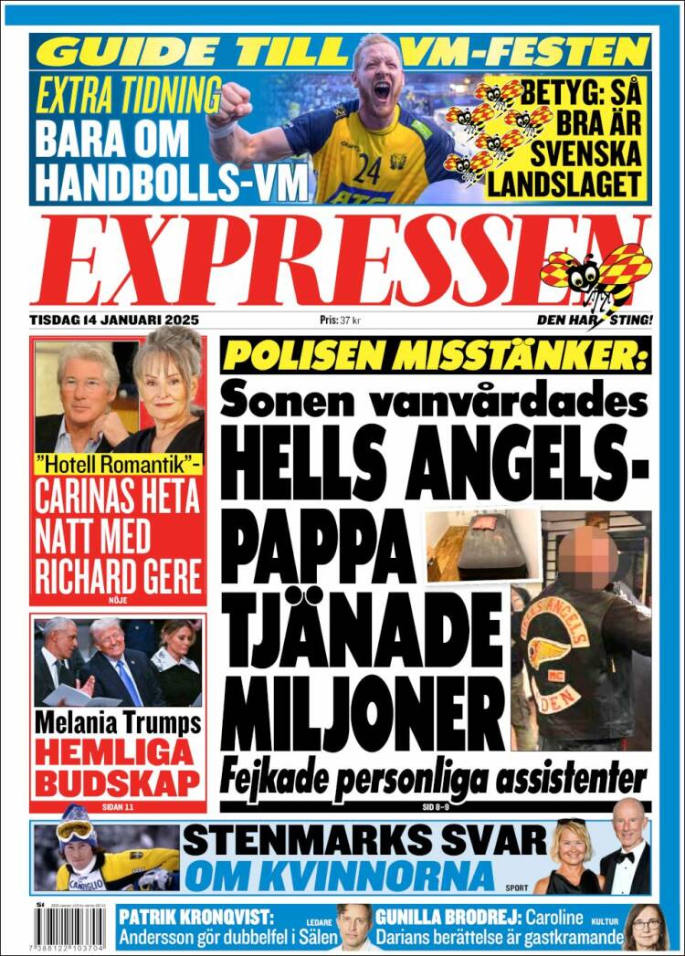 Portada de Expressen (Suecia)