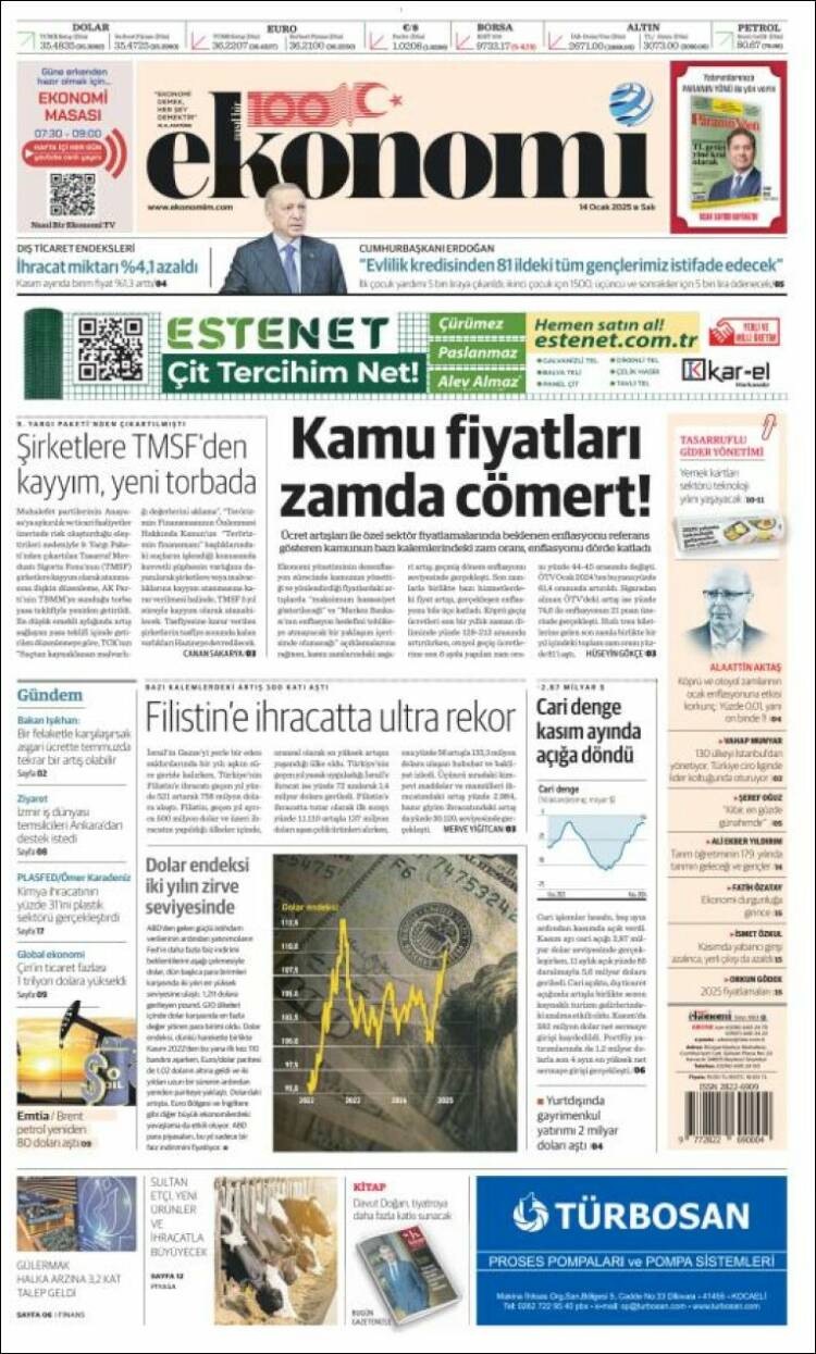 Portada de Dünya (Turqu&iacute;a)