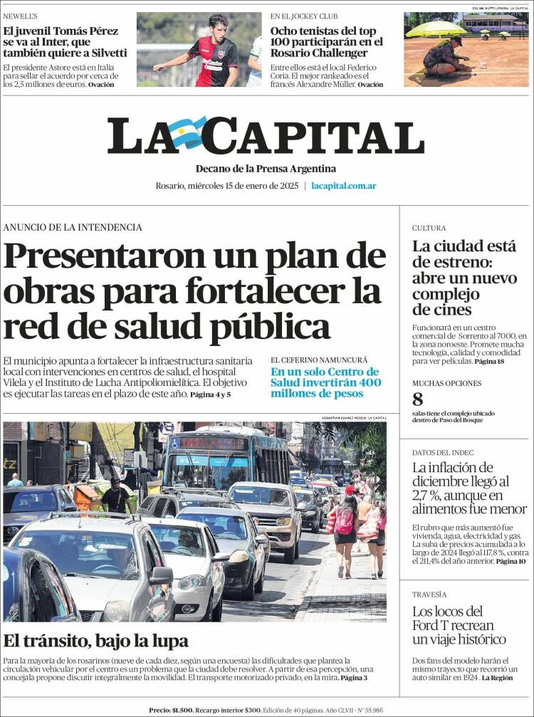 Portada de La Capital - Rosario (Argentina)