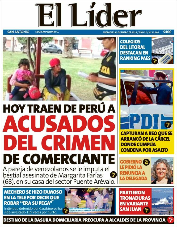 Portada de Lider de San Antonio (Chile)
