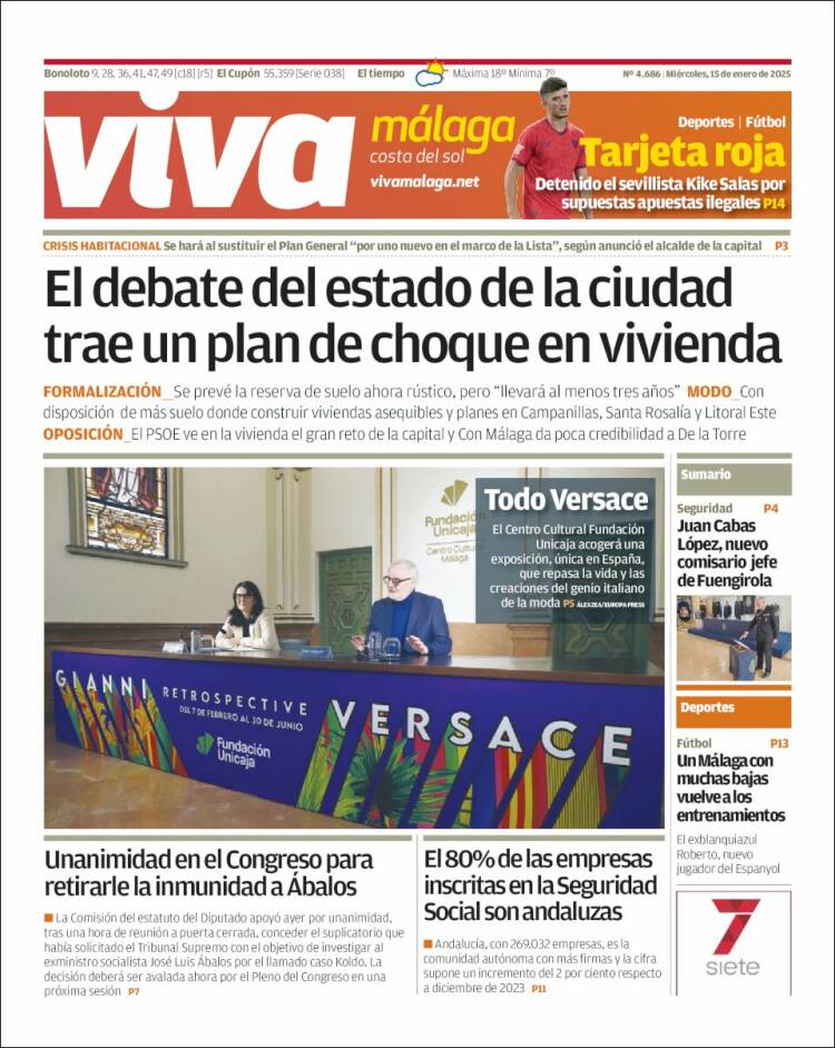 Portada de Viva Málaga (España)